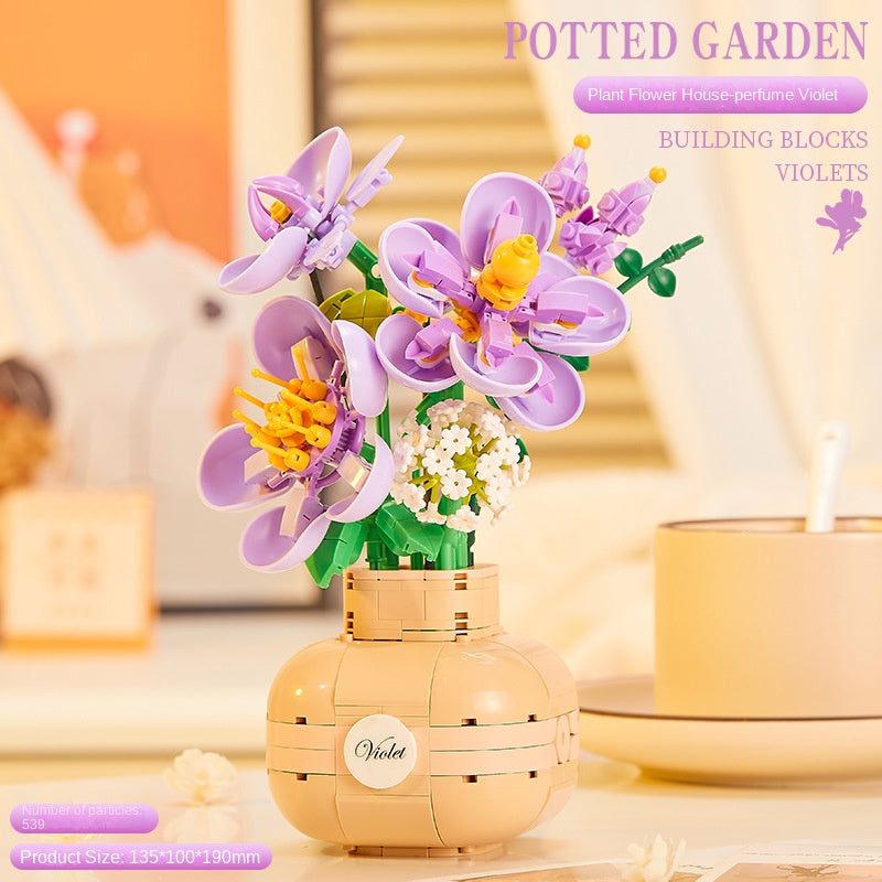 Compatible with Lego Vase bouquet toy ornaments – HAPPYNNYWORLD