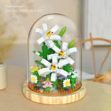 Compatible LEGO Small Particle Building Blocks Bouquet Flower Toys (Display Cover + Base)