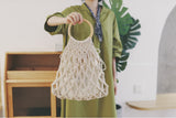 Handmade ins woven net bag  handmade diy material bag